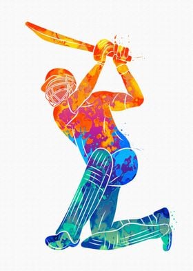 Abstract playing cricket' Poster by Nguyen Duc Hieu | Displate