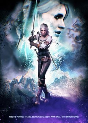 Poster The Witcher - Ciri the Swallow | Wall Art, Gifts & Merchandise 