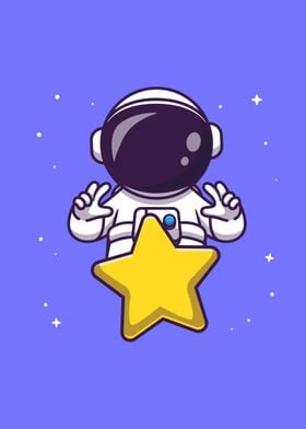 astronaut with star