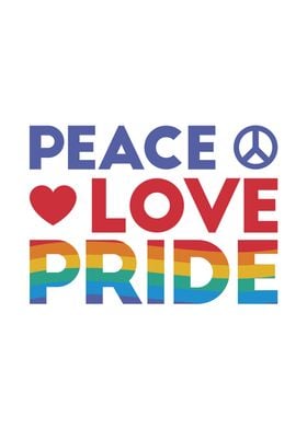 Peace love Pride design