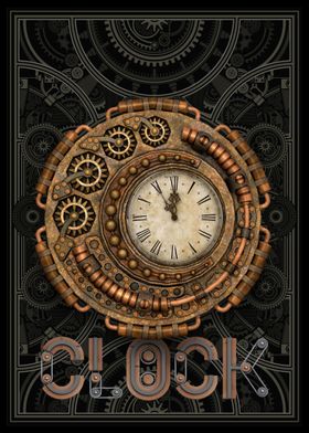 Old Steampunk Clock