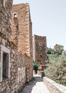 Tower house in Mani Greece