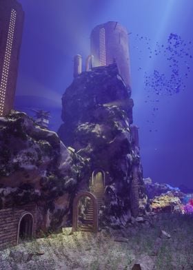 Sunken temple