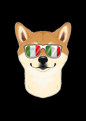 Shiba Inu Italy Sunglasses