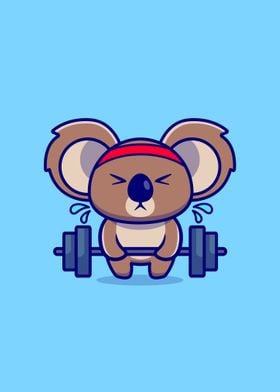 koala lifting barbell