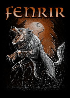 Nordic Viking Fenrir Wolf