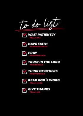 To Do List Christian