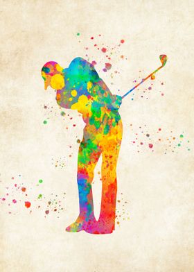Golf Watercolor
