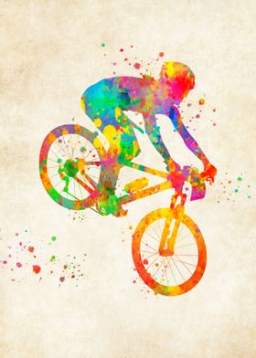 Road Bike Watercolor
