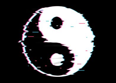 Spiritual Yin Yang Glitch