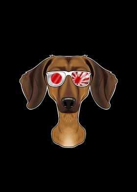 Dachshund Japan Sunglasses