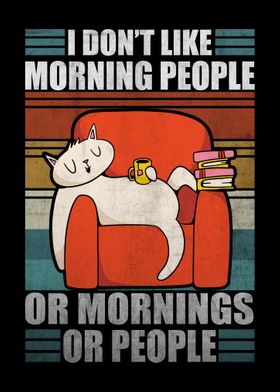 Sarcastic Cat Coffee Moody