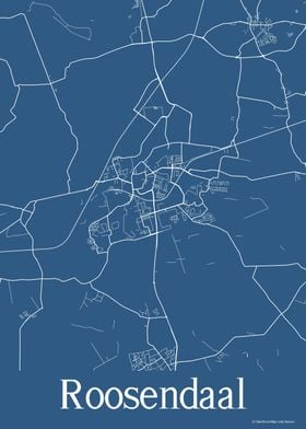 Roosendaal Blue Map