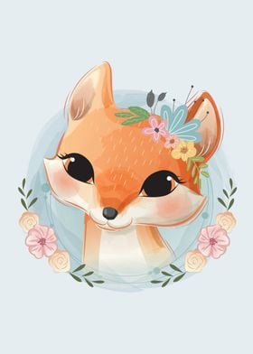 Cute Fox Portrait