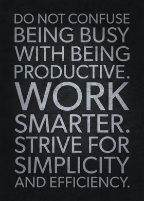 Busy vs Productive