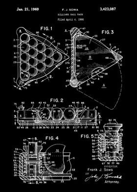 Billiard Ball Rack Patent