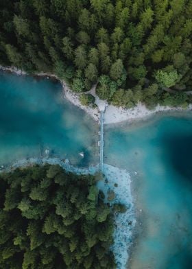 Eibsee Germany No Clouds