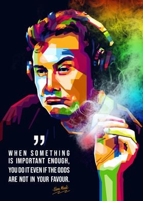 Elon Musk Quotes' Poster by STUDIO | Displate