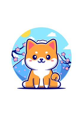 shiba inu dog in japan