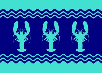 Turquoise Blue Lobsters