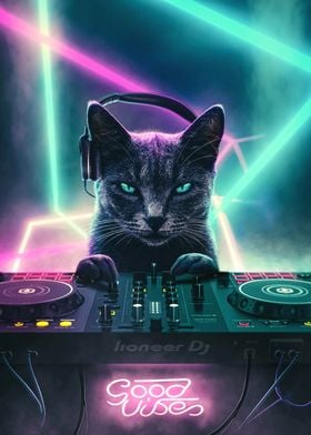 DJ Good Vibes Cat 