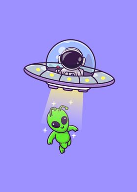 catching alien with ufo