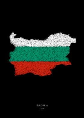 Bulgaria Sofia Flag Map