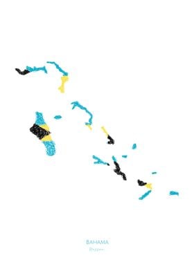 Bahama World Cup Flag Map