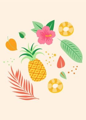 Pineapple Summer Tropical