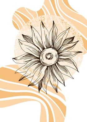 Sunflower Geometric flower