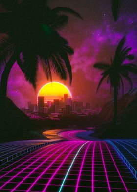 Outrun summer vibes