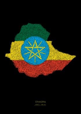 ETHIOPIA ADDIS ABABA FLAG