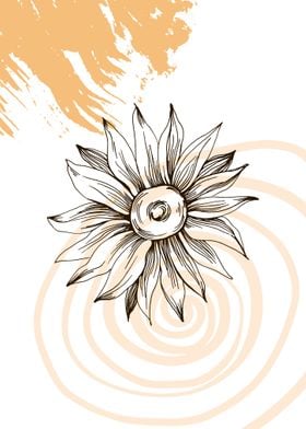 Sunflower Geometric flower