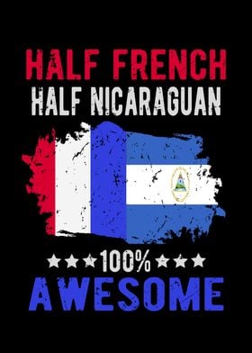 Nicaragua flag French