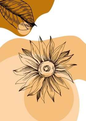 Sunflower Geometric flower