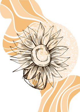 Sunflower Geometric flower