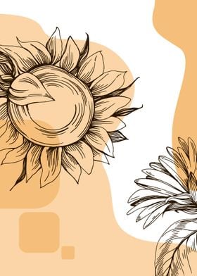 Sunflower Geometric flower