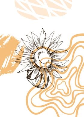 Sunflower Geometric flower