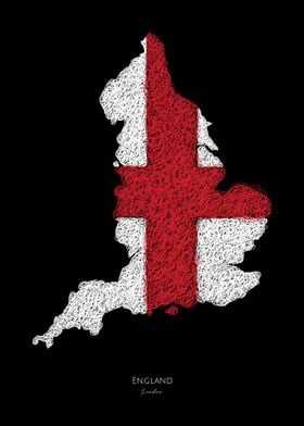 ENGLAND UNITED KINGDOM MAP