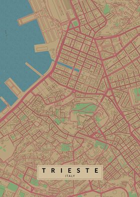 Trieste Italy City Map