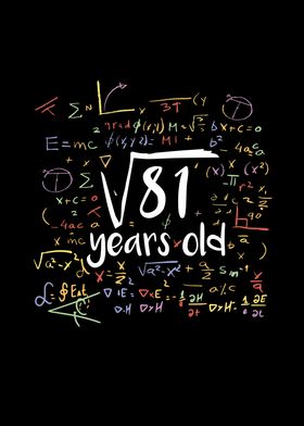 9 years old math birthday