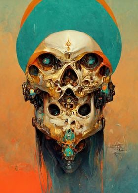 Skull Abstract IV