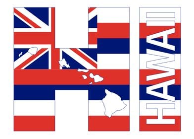 HI Hawaii Islands Flag