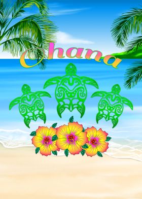 Hawaiian Ohana Sea Turtles