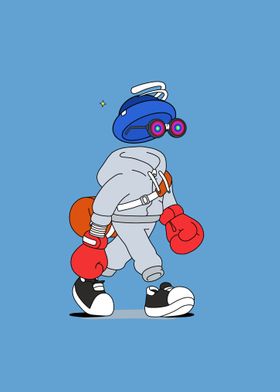 Boxing boy