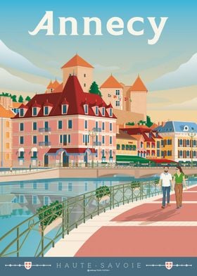 Annecy Travel Poster