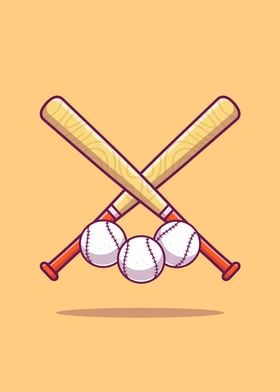 Baseball Stick Cartoon