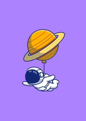 astronaut floating