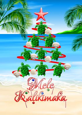 Mele Kalikimaka Turtles