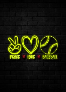 Baseball Neon Led